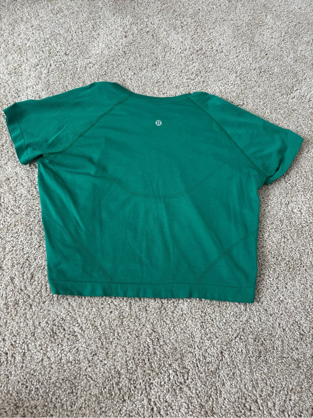 lululemon athletica Green Cropped Athletic Top